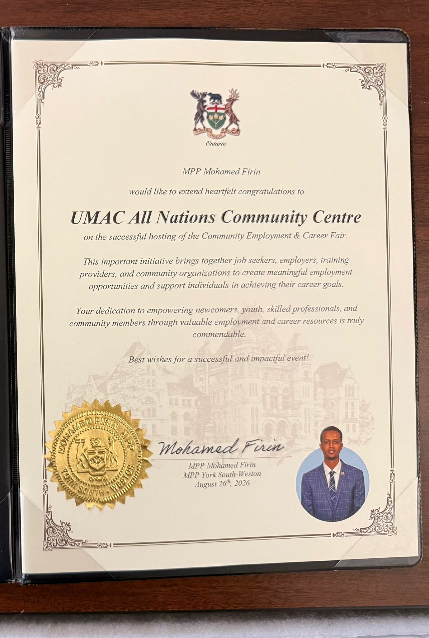 Job Fair Certificate